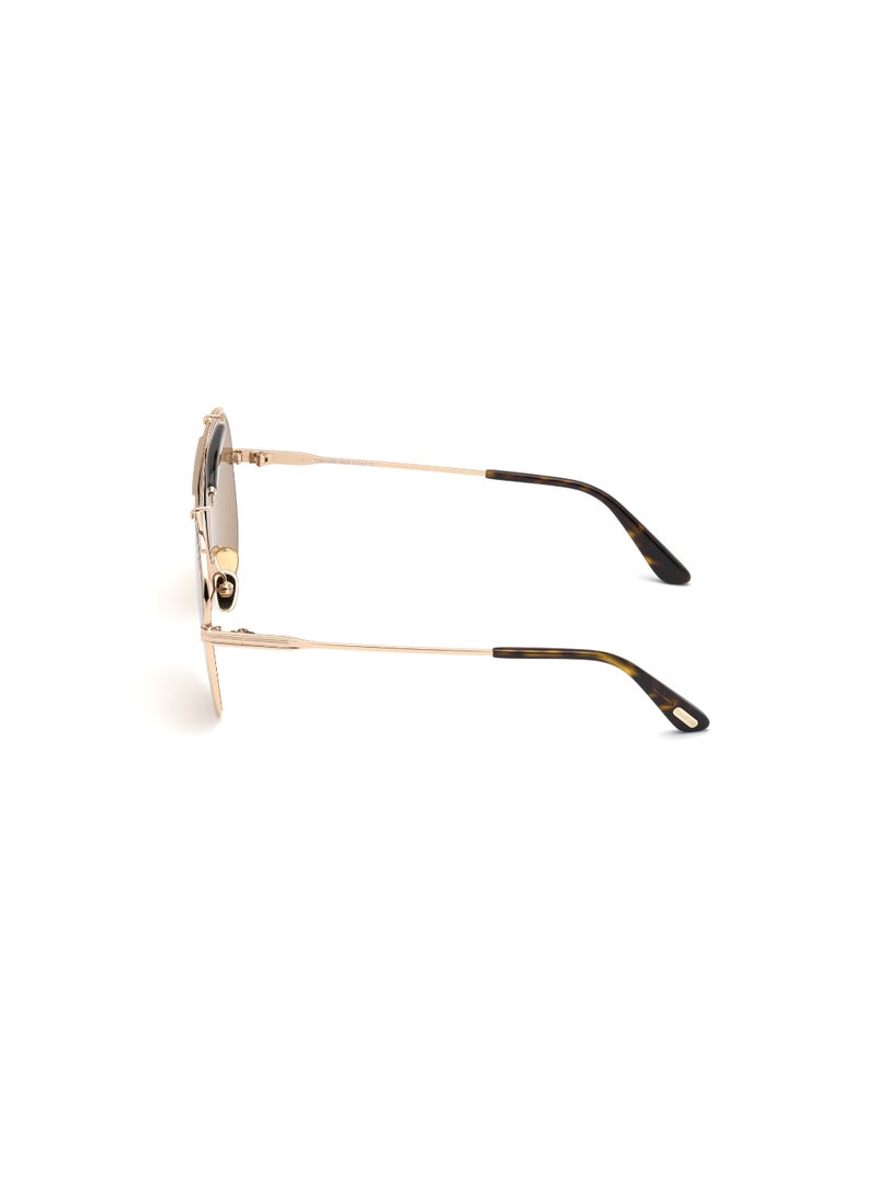 TOM FORD TOMFORD SEMI-RIMLESS FT081828E60 UNISEX PILOT METAL SUNGLASSES - Image 2